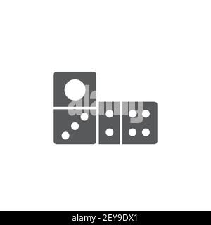 domino dice line icon linear style sign for mobile concept and web designdominoes game outline Stock Vector