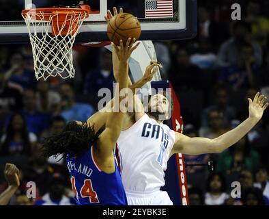 Los Angeles Clippers Blake Griffin (32) during a game against the Charlotte  Bobcats on January 22, 2014 at Time Warner Arena in Charlotte, NC. The  Bobcats beat the Clippers 95-91.(AP Photo/Don Kelly