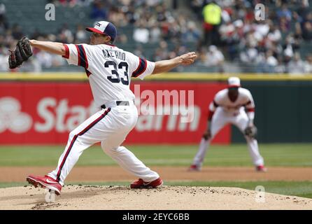 Chicago White Sox starter Dylan Cease waits to pitch during the second  inning of the team's baseball game against the Houston Astros on Tuesday,  Aug. 16, 2022, in Chicago. (AP Photo/Charles Rex