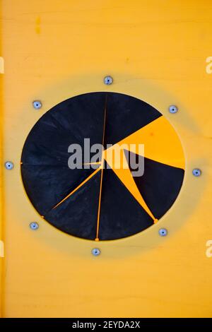 Abstract pac man in of lanzarote africa Stock Photo - Alamy