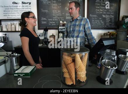 Restaurant and ice cream shop owner Zachary Davis of Santa Cruz