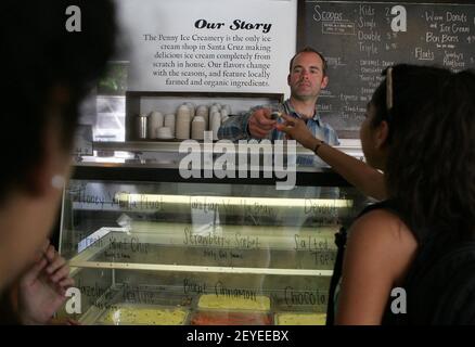 Restaurant and ice cream shop owner Zachary Davis of Santa Cruz