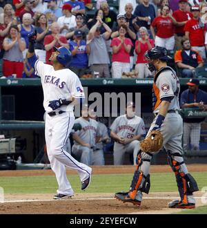 Houston, Texas, USA. 19th July, 2015. Houston Astros catcher Jason Castro  (15) looks on during the 4th inning of a Major League Baseball game between  the Houston Astros and the Texas Rangers