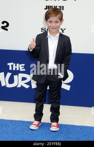JACOB TREMBLAY, THE SMURFS 2, 2013 Stock Photo - Alamy