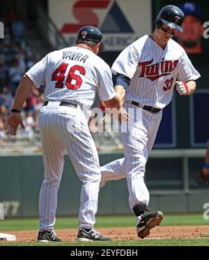 Minnesota Twins' Justin Morneau in a baseball game against the Kansas City  Royals, Friday, June 29, 2012, in Minneapolis. (AP Photo/Tom Olmscheid  Stock Photo - Alamy