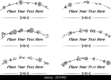 vector set: calligraphic design elements and page decoration Stock Vector