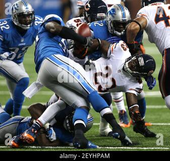 Chicago Bears' wide receiver Devin Hester (23) can't complete a  receptionduring the first half of an NFL football game against the Buffalo  Bills at the Rogers Centre in Toronto, on Sunday, Nov.