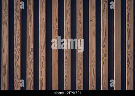 Wooden planks on the wall texture background Stock Photo