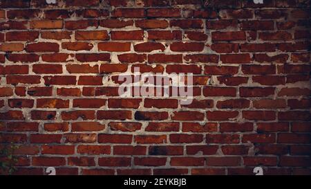 Dark brick wall texture background Stock Photo