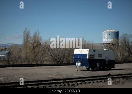 Trailer, Drummond, Montana Stock Photo