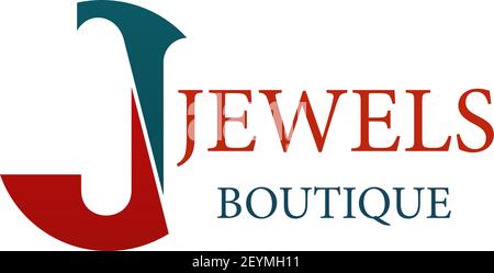 Letter J icon for jewelry and jewel fashion accessories boutique. Vector letter J symbol for luxury silver, gold and diamonds luxury premium b Stock Vector Image Art - Alamy