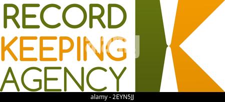Record keeping agency vector icon isolated on a white background. Concept of file cabinet or archive with documents or vinyl disk. Abstract creative b Stock Vector