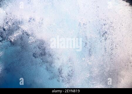 Foam and froth in the sea of mediterranean Stock Photo