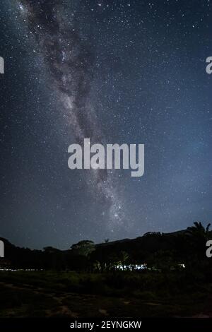 Shot of a starry sky at night - perfect for wallpaper Stock Photo - Alamy