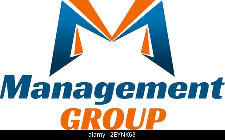 Creative vector icon for management group isolated on a white background. Concept of community, people and people collaboration. Human resource vector Stock Vector