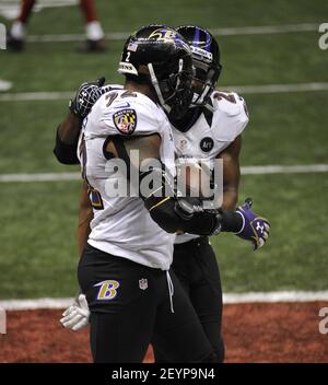 FILE - In this Feb. 3, 2013, file photo, Baltimore Ravens free safety Ed  Reed (20) holds the Vince Lombardi Trophy after the Ravens defeated the San  Francisco 49ers in the NFL