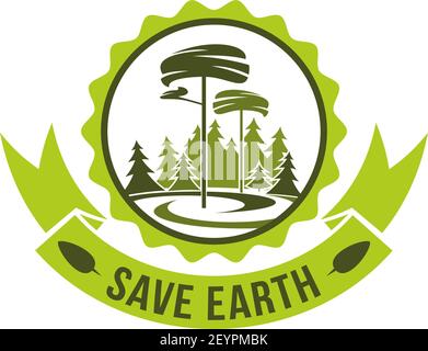 Modern Colorful SAVE EARTH Leaf People logo design Stock Vector Image & Art  - Alamy