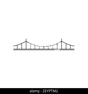 bridge simple design vector illustration Stock Vector