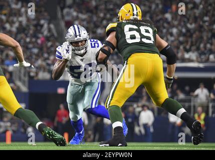 Dallas Cowboys quarterback Dak Prescott (4) in the huddle while on offense  during an NFL game against the Green Bay Packers Sunday, Nov. 13, 2022, in  Green Bay, Wis. (AP Photo/Jeffrey Phelps