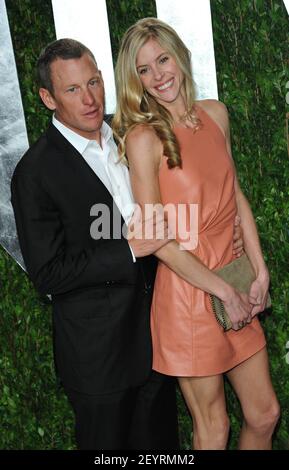 Lance Armstrong, Anna Hansen 2012 Vanity Fair Oscar Party at Sunset ...