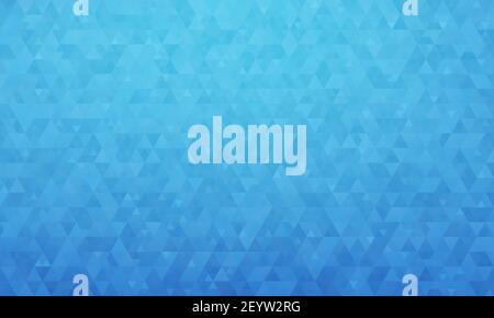 Abstract geometric background, pattern of triangles in blue, design for poster, banner, card and template. Vector illustration Stock Vector