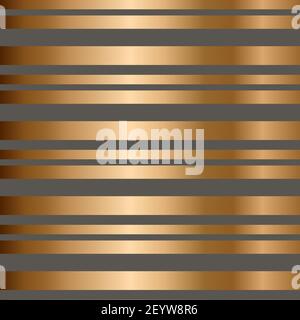 Vector striped seamless pattern with golden horizontal stripes. Colorful background. Wrapping paper. Print for interior design and fabric. Kids backgr Stock Vector