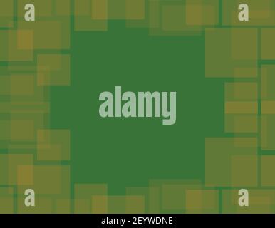 Abstract green geometric pattern, lines, squares and rectangles background with copy space, perfect for wallpaper, background fills, card, banners Stock Vector