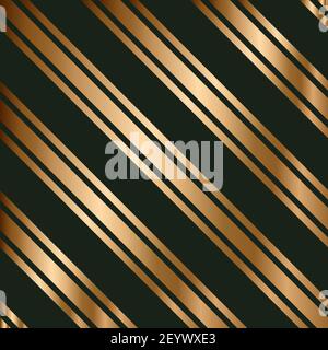 Vector striped seamless pattern with golden diagonal stripes. Colorful background. Wrapping paper. Print for interior design and fabric. Kids backgrou Stock Vector