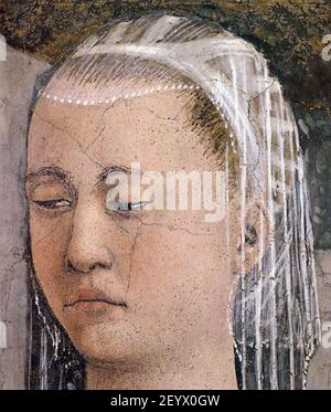 Piero della Francesca - 10. Annunciation (detail) Stock Photo