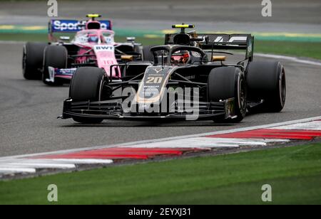 20 MAGNUSSEN Kevin (dnk), Haas F1 Team VF-19 Ferrari, action during 2019 Formula 1 FIA world championship, China Grand Prix, at Shanghai from April 11 to 14 - Photo DPPI Stock Photo