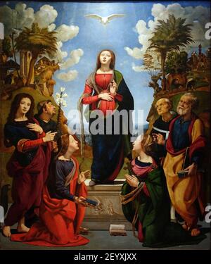 Piero di Cosimo Incarnation of Jesus 01. Stock Photo