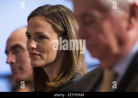 10 October 2012 - Washington, D.C. - Actress Jennifer Garner participates  in the launch of America's Report Card 2012: Children in the US. The report  is a joint effort between First Focus and Save The Children. Photo Credit:  Kristoffer Tripplaar/ Sipa USA ...