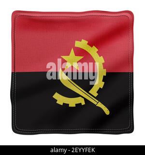 3d rendering of a textured national Angola flag Stock Photo - Alamy