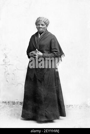 Harriet Tubman. Portrait of the American abolitionist and humanitarian, born into slavery as Araminta Ross ( c. 1820-1913), by H. Seymour Squyer, c.1885 Stock Photo