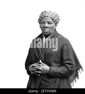 Harriet Tubman. Portrait of the American abolitionist and humanitarian, born into slavery as Araminta Ross ( c. 1820-1913), by H. Seymour Squyer, c.1885 Stock Photo