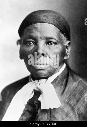 Harriet Tubman. Portrait of the American abolitionist and humanitarian, born into slavery as Araminta Ross ( c. 1820-1913), c. 1890-1900 Stock Photo
