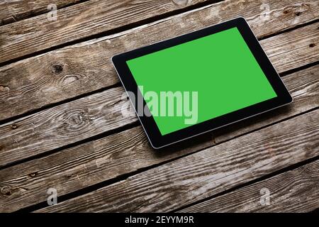 Digital tablet computer with isolated screen Stock Photo