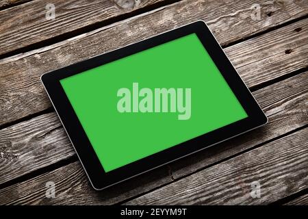 Digital tablet computer with isolated screen Stock Photo