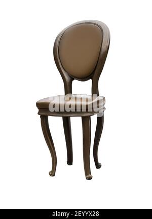illustration, vintage chair, on white background isolated Stock Photo
