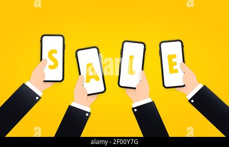 Sale banner. Advertisement. Discount offer. Vector on isolated background. EPS 10. Stock Vector