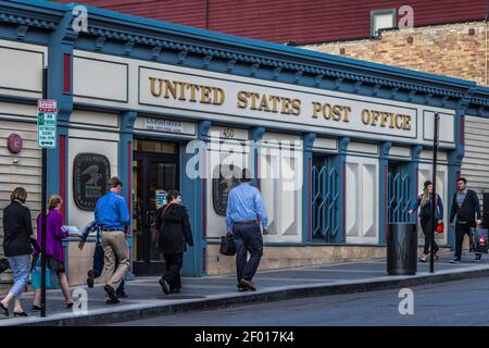 United States Post Office in downtown Park City, UT Stock Photo