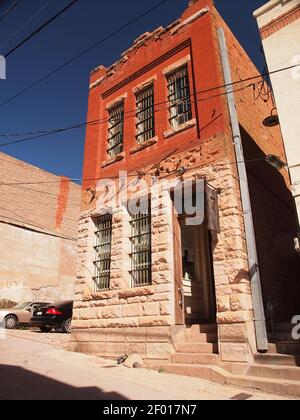 Bisbee, Arizona. An early 20th century mining community in southern Arizona that has become a tourist attraction. Historic buildings and scenery. Stock Photo