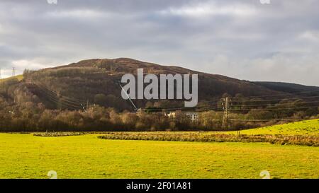 Glenlee Hydro Electric Power Station and tunnel, Dumfries and Galloway, Scotland Stock Photo