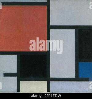 モンドリアン「Composition with Large Red Plane」 File:Piet Mondriaan - Composition with large red plane