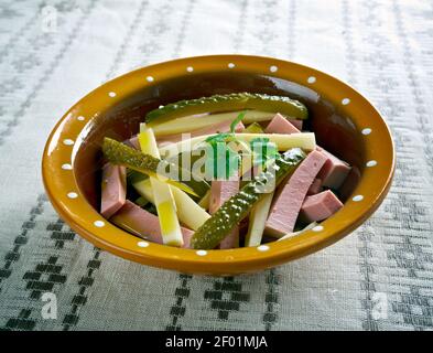 Elsasser Wurstsalat Stock Photo