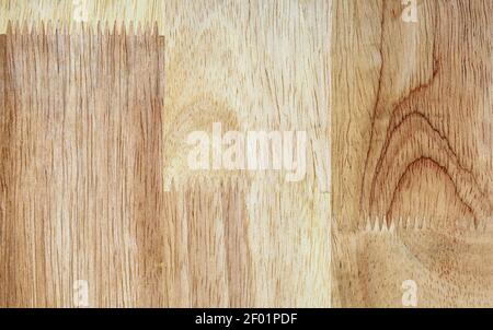 Plywood or veneer texture background, light wooden panel with nature color, grain and pattern. Wood abstract backdrop and wallpaper. Top view of glued Stock Photo