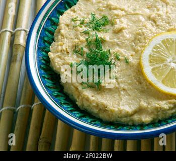 Limon Soslu Humus Stock Photo