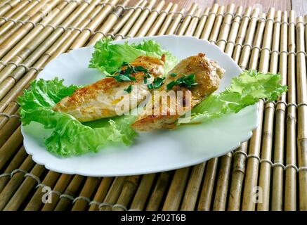 Turkish thyme chicken Stock Photo