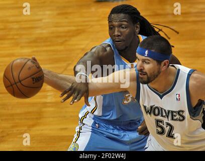 Houston Rockets' Brad Miller during the first half of an NBA basketball  game Wednesday, April 13, 2011 in Minneapolis. (AP Photo/Jim Mone Stock  Photo - Alamy