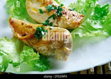 Turkish thyme chicken Stock Photo